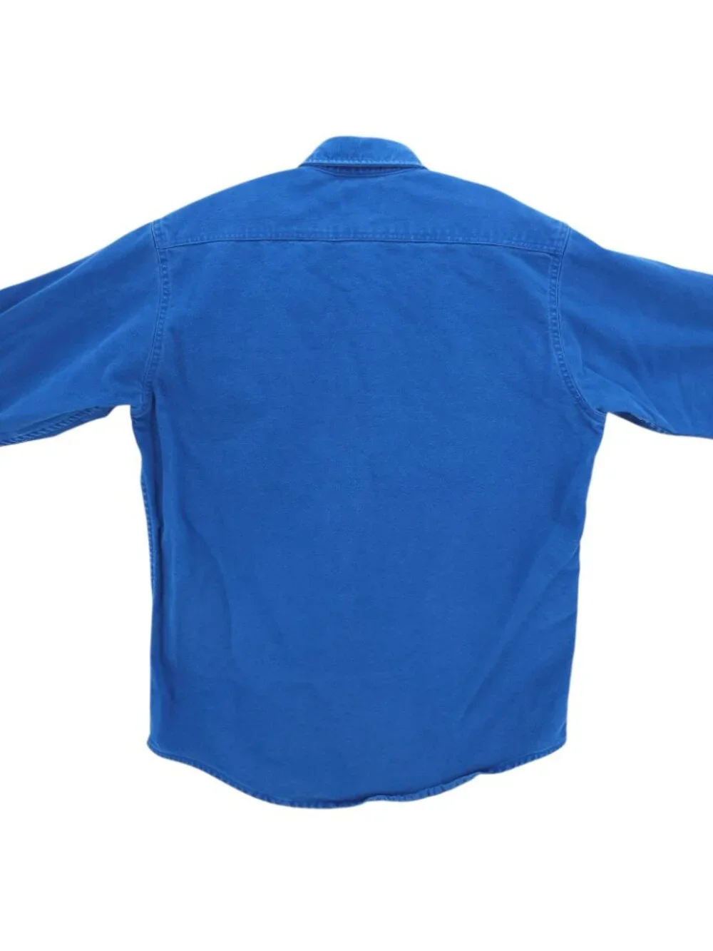 J PETERMAN Blue Chamois Shirt Thick Fabric Size Estimated LARGE - Picture 4 of 8